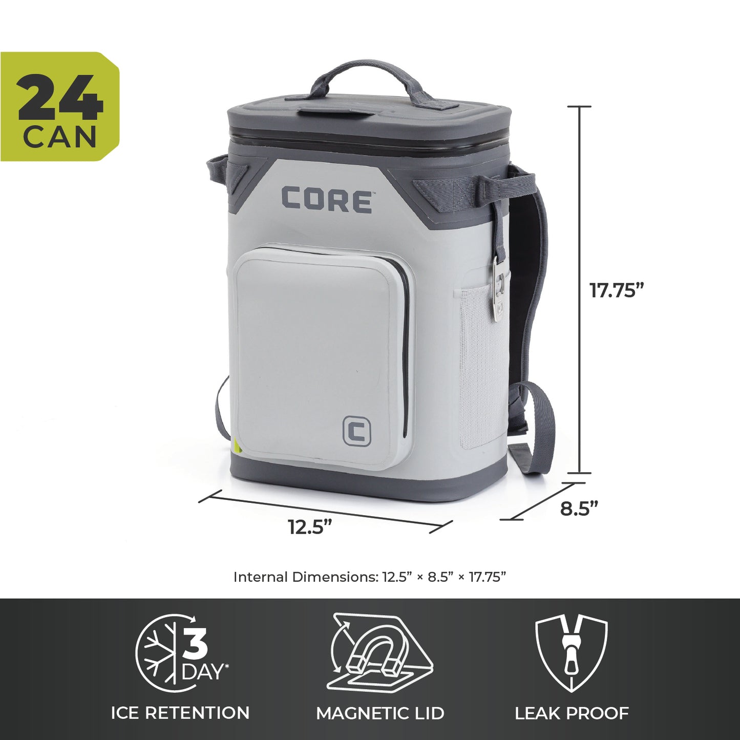 Climakeep Magnetic 24 Can Backpack Soft Cooler