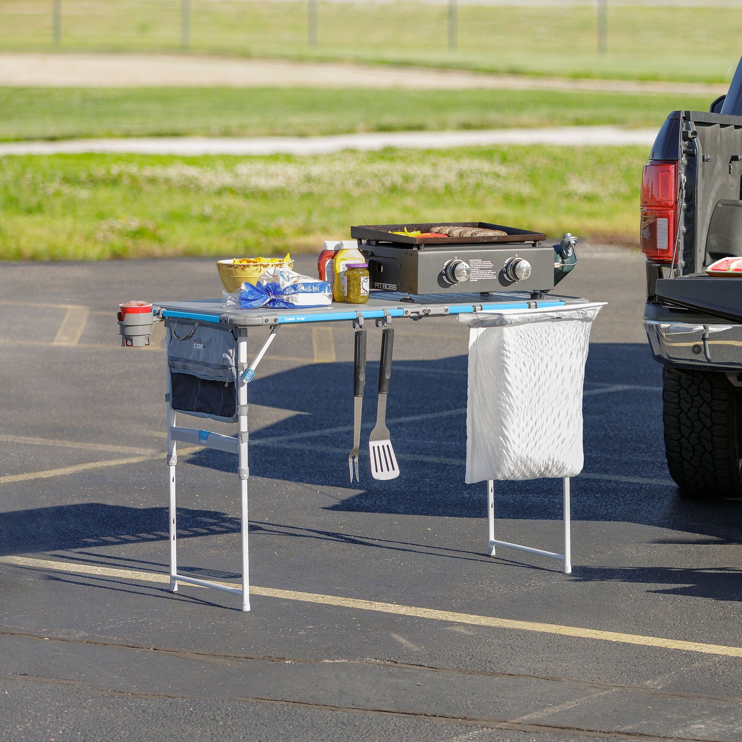 4 FT FlexRail Tailgate Table (with Accessories)