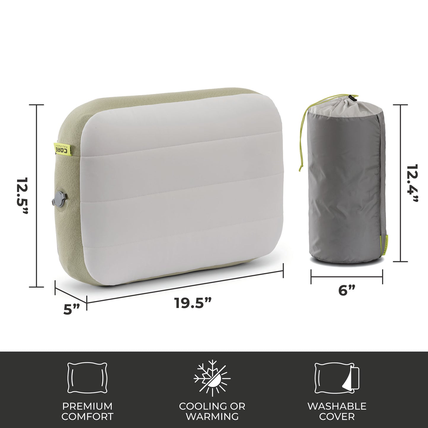 Self-Inflating Travel Pillow