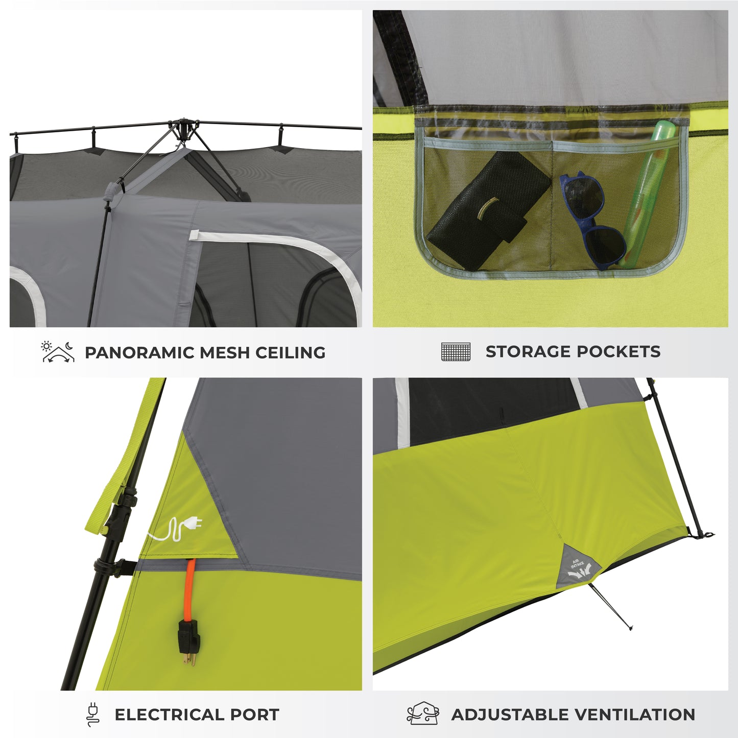 8 Person Instant Cabin Tent 13' x 9'