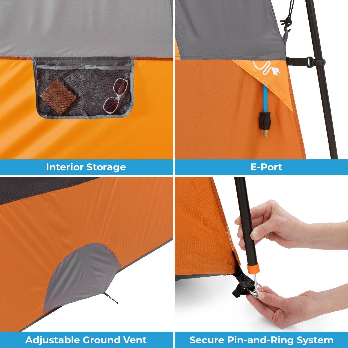 12 Person Straight Wall Cabin Tent 16' x 11'