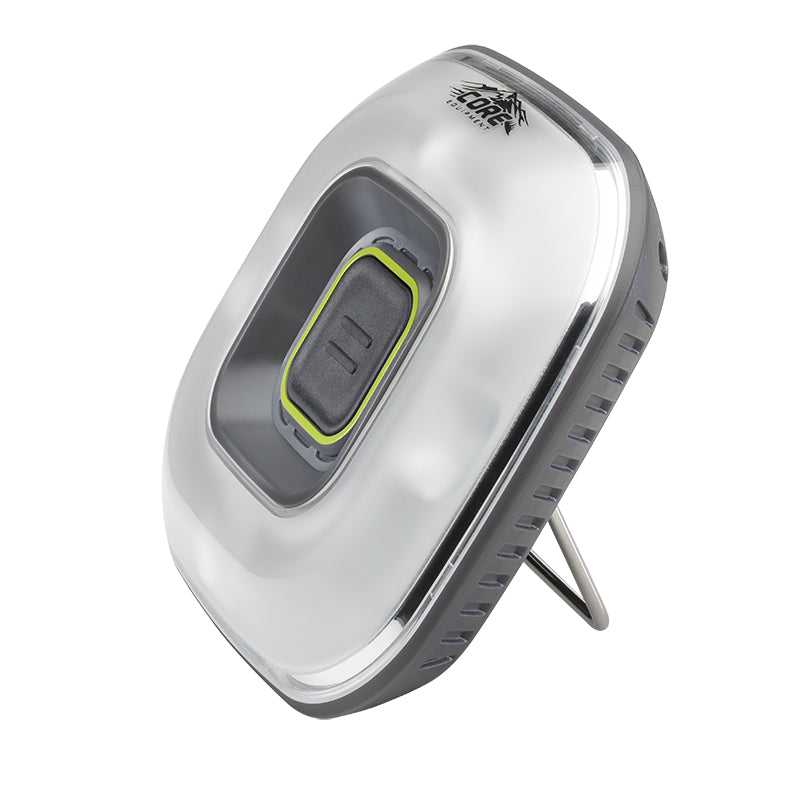 Tent light with handle propping up light