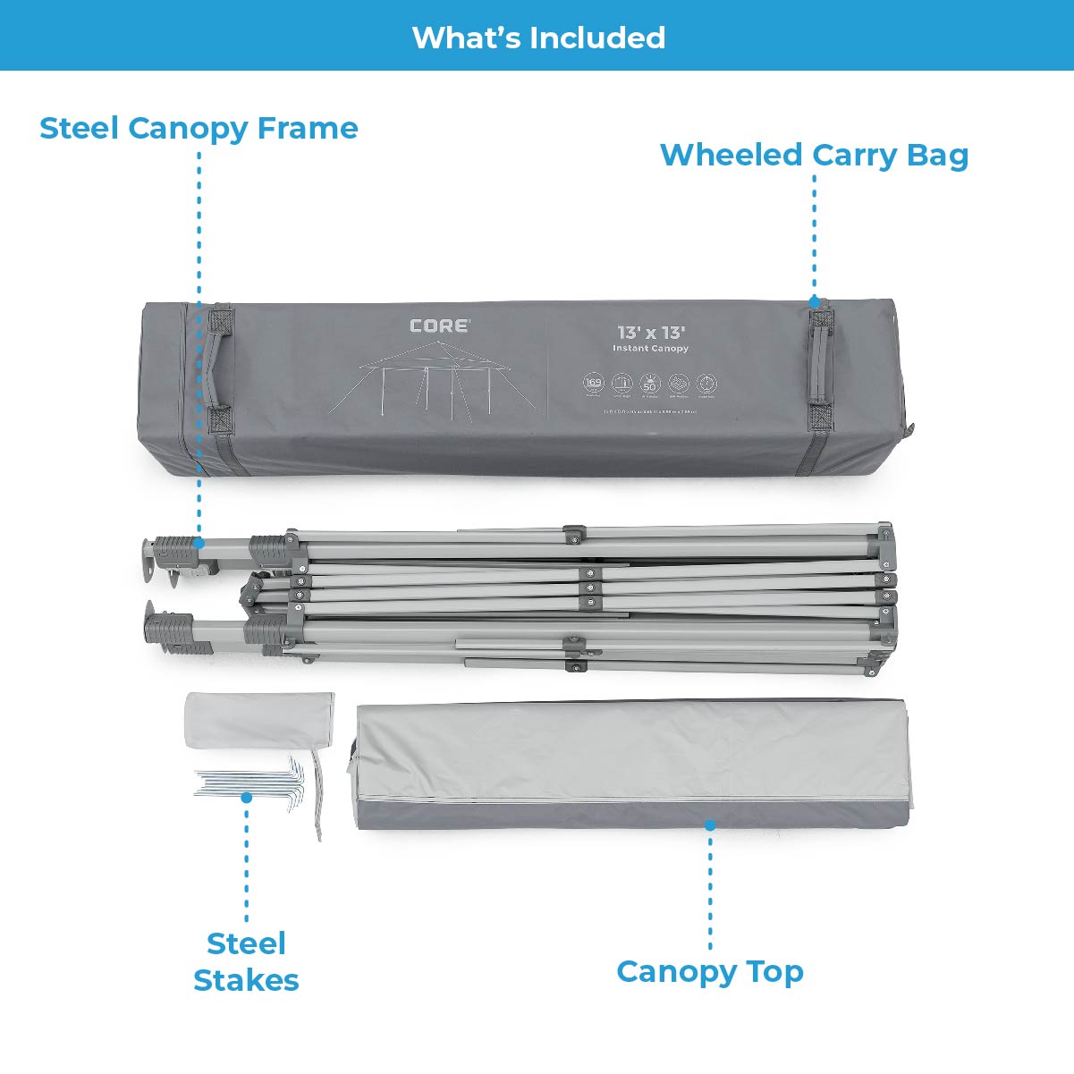 13' x 13' Instant Canopy