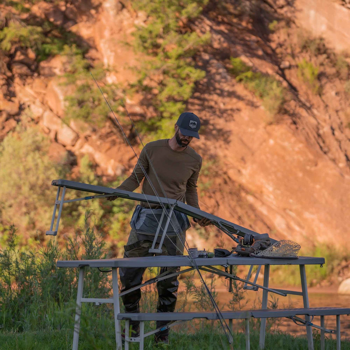 6 Foot Picnic Table 3-in-1 Combo