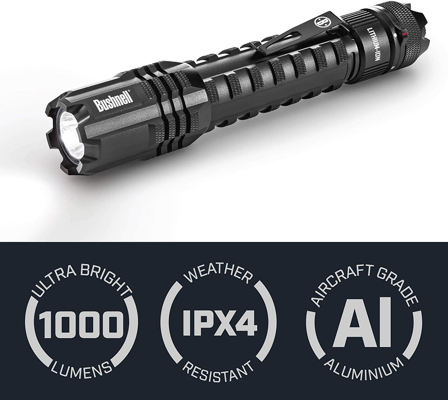 Bushnell PRO 1000L Rechargeable Flashlight