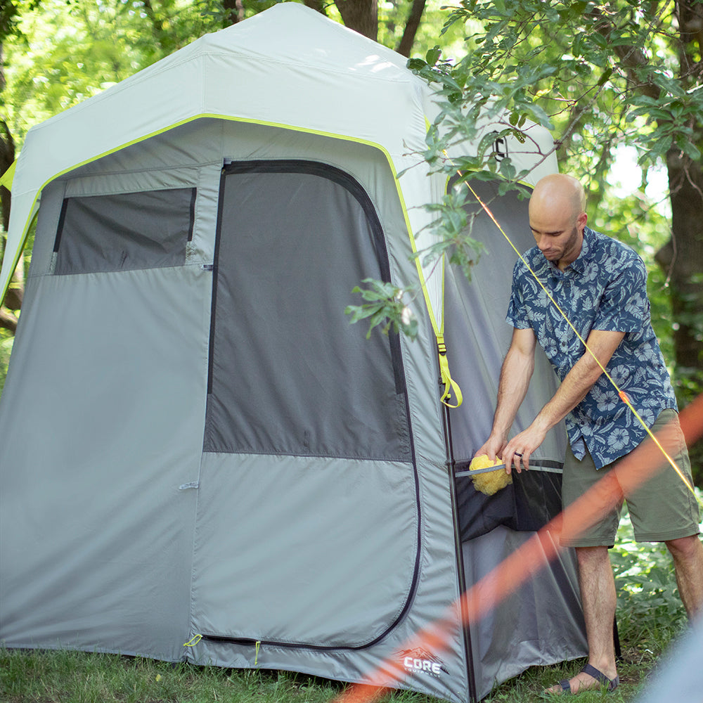 7' x 3.5' Two Room Shower Tent