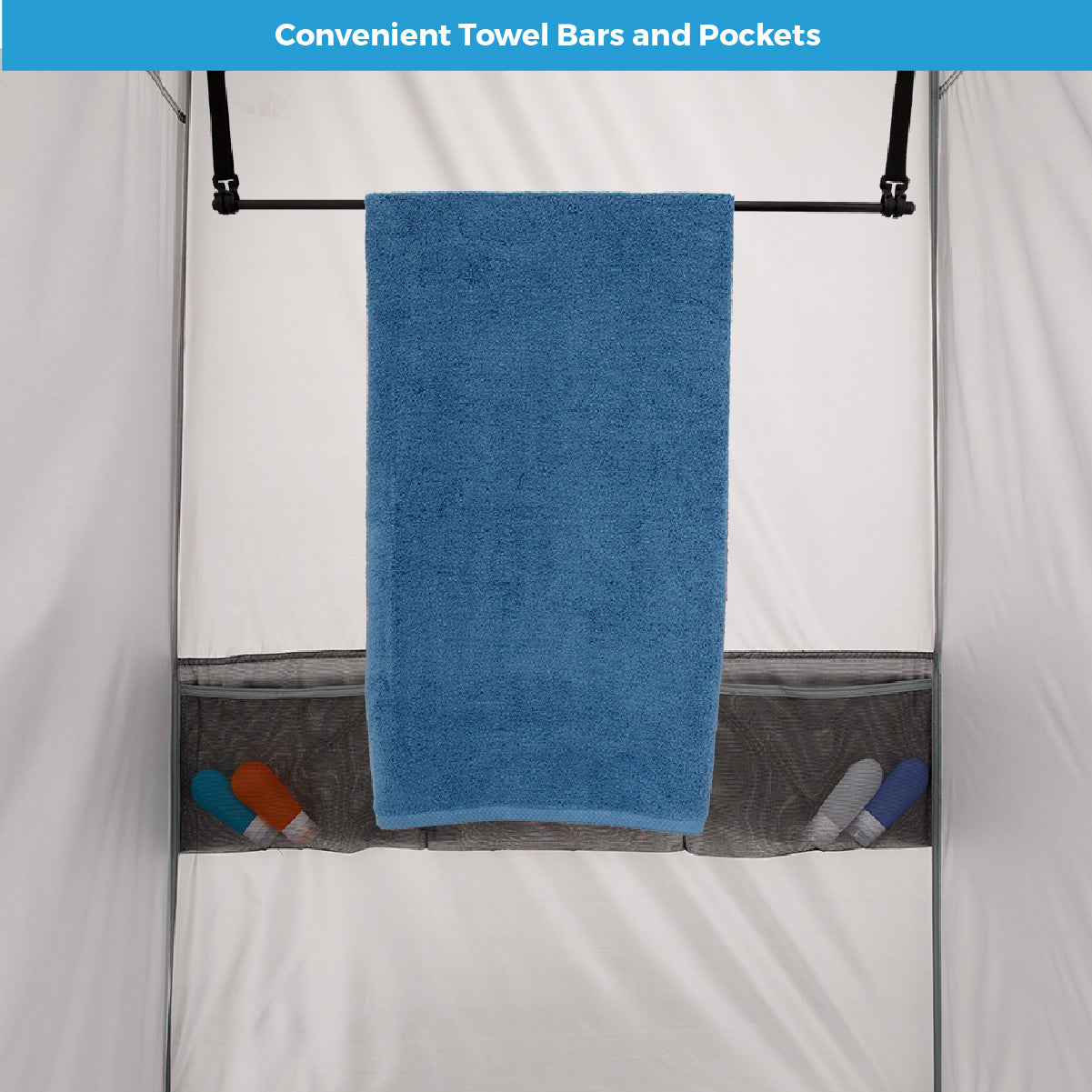 7' x 3.5' Two Room Shower Tent