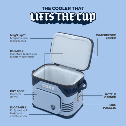 CLIMAKEEP Magnetic 18 Can Soft Cooler - Sporting Kansas City