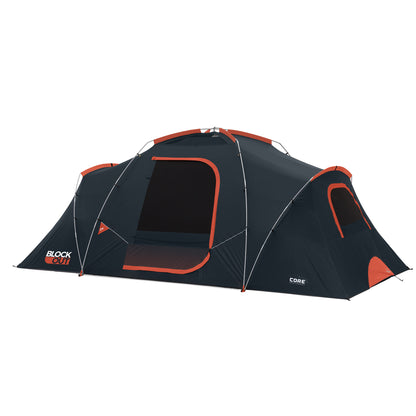 9 Person Extended Dome Blockout Tent 16' x 9'