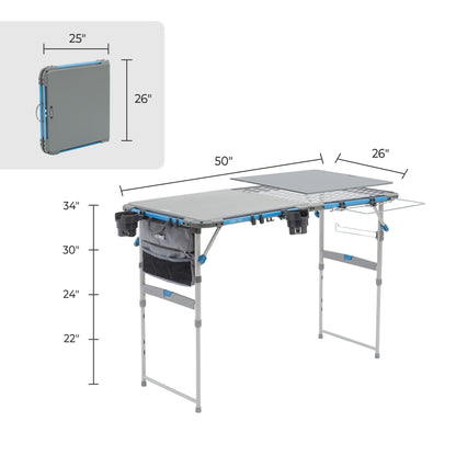 4 Foot FlexRail Outdoor Cook Table