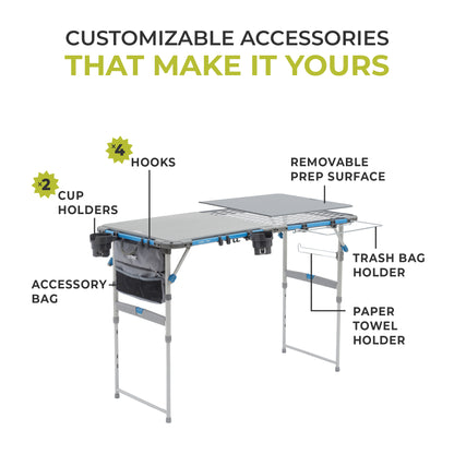 4 Foot FlexRail Outdoor Cook Table