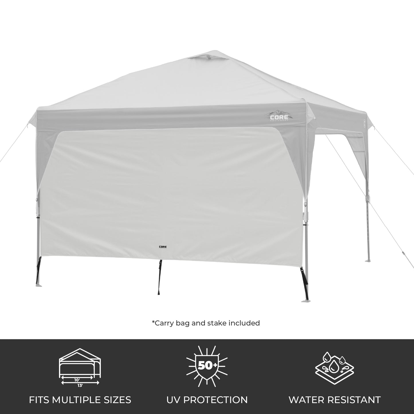 10' x 10' & 13' x 13' Canopy Sun Wall Accessory
