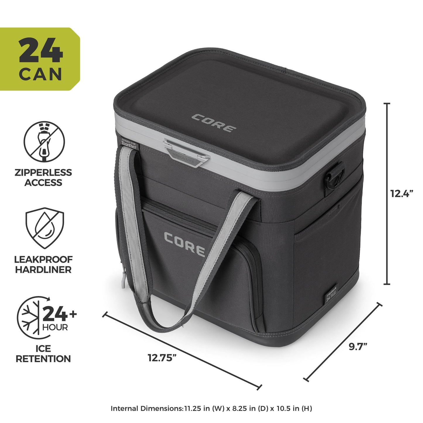 FlipBack No-Zip Magnetic 24 Can Soft Cooler