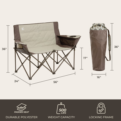 Loveseat Double Outdoor Camp Chair