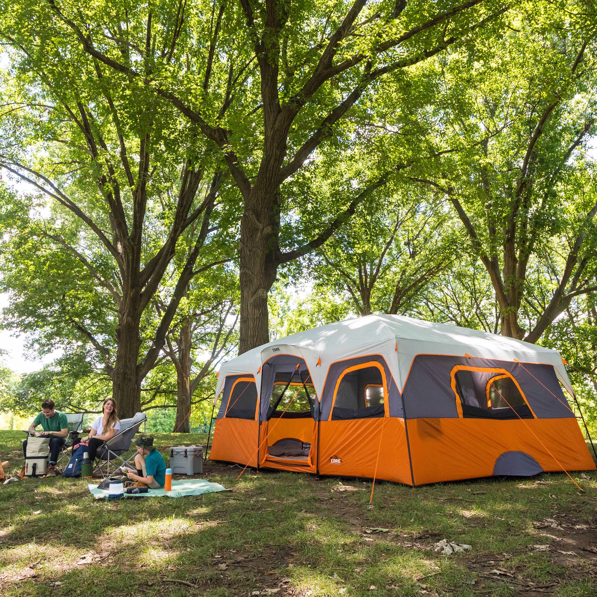12 tent 12 Person Straight Wall Cabin Tent 16' x 11' – I2D Wholesale