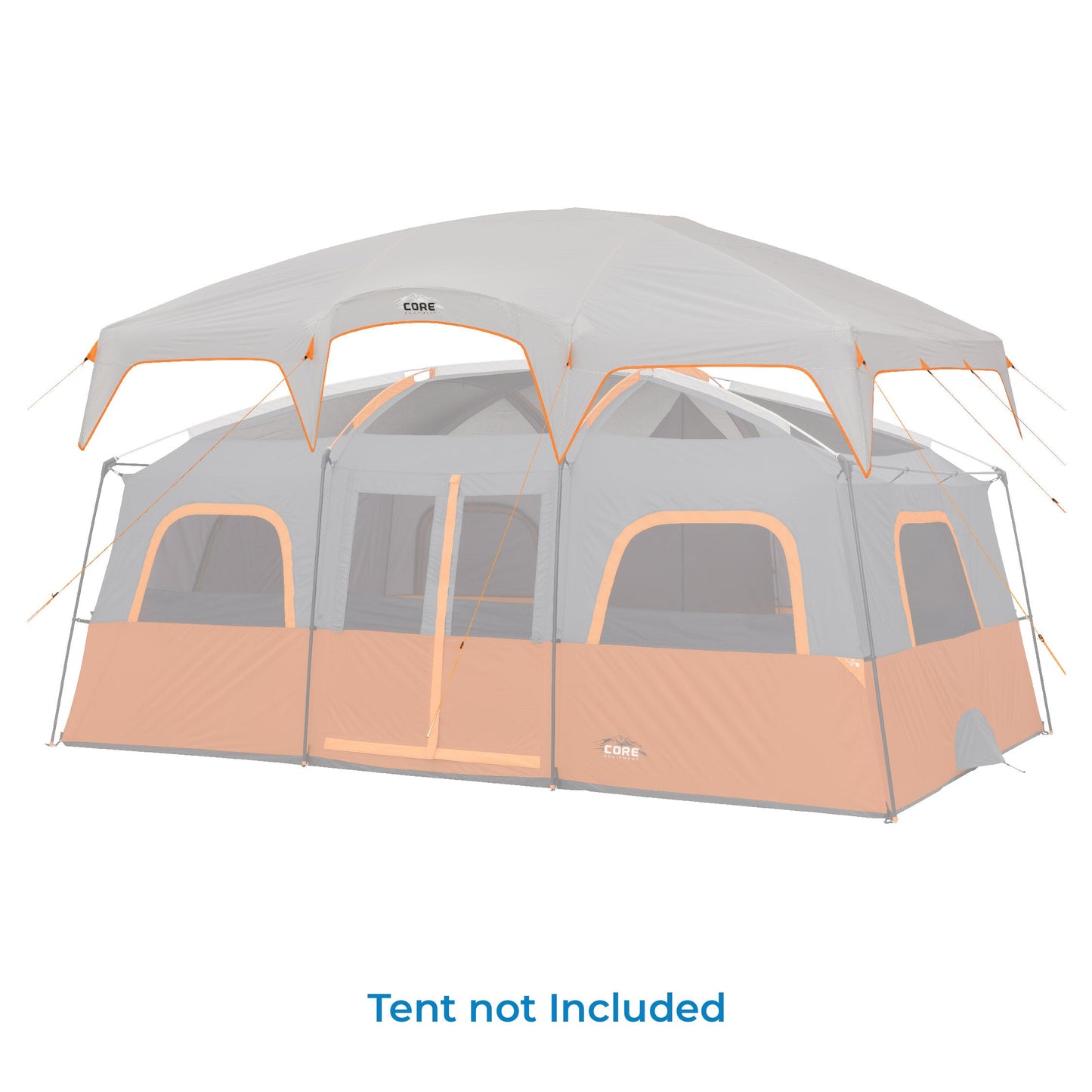 12 Person Straight Wall Cabin Tent Rainfly