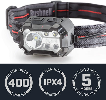 Bushnell PRO 400L Rechargeable MC Headlamp